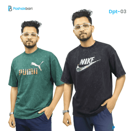 Acid Wash Drop Shoulder Nike Combo