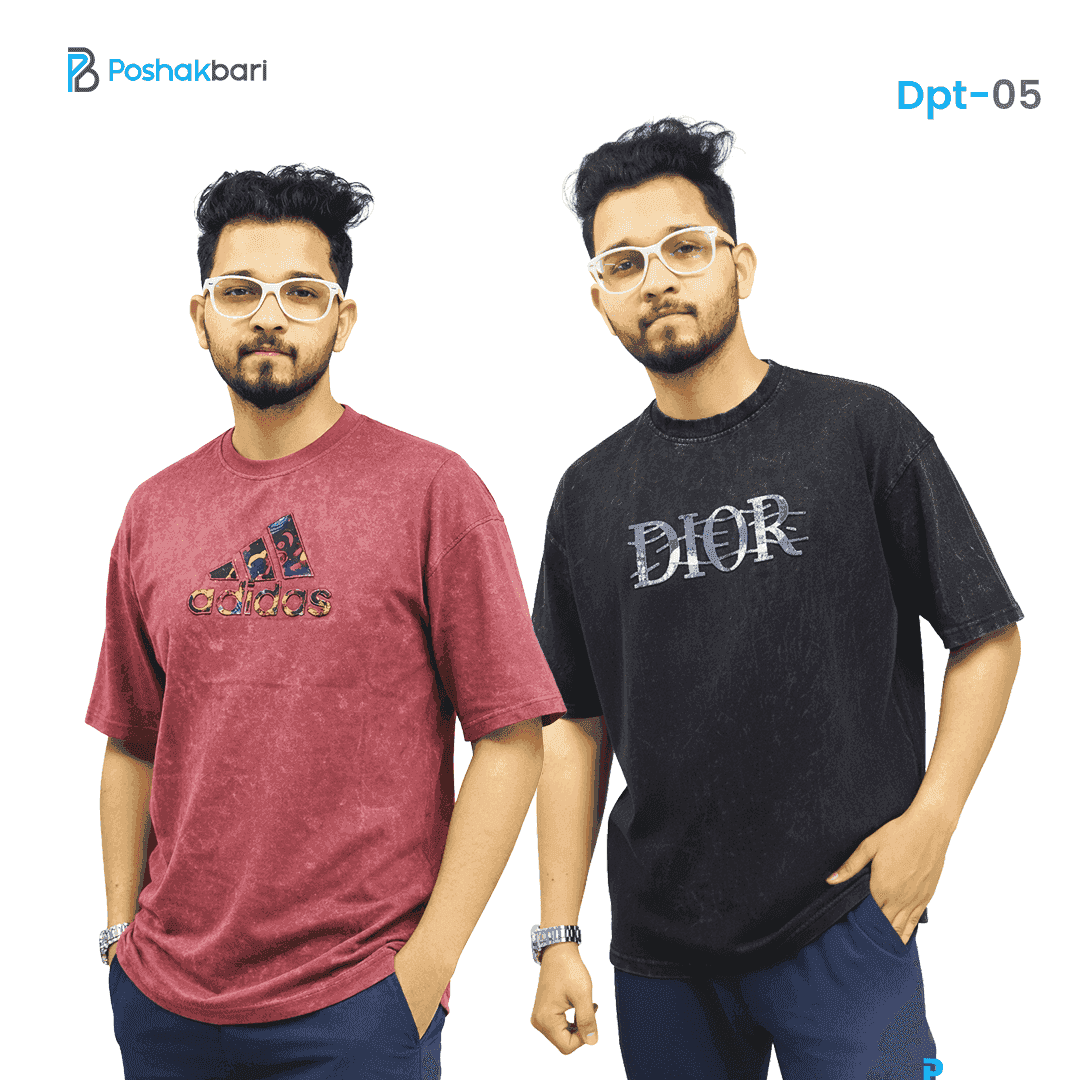 Dropshoulder combo 05 Acid Wash Drop Shoulder Addidas Combo - Image 1